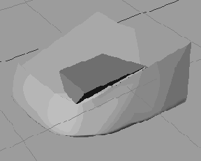 Выдавите объект инструментом Extrude NURBS
